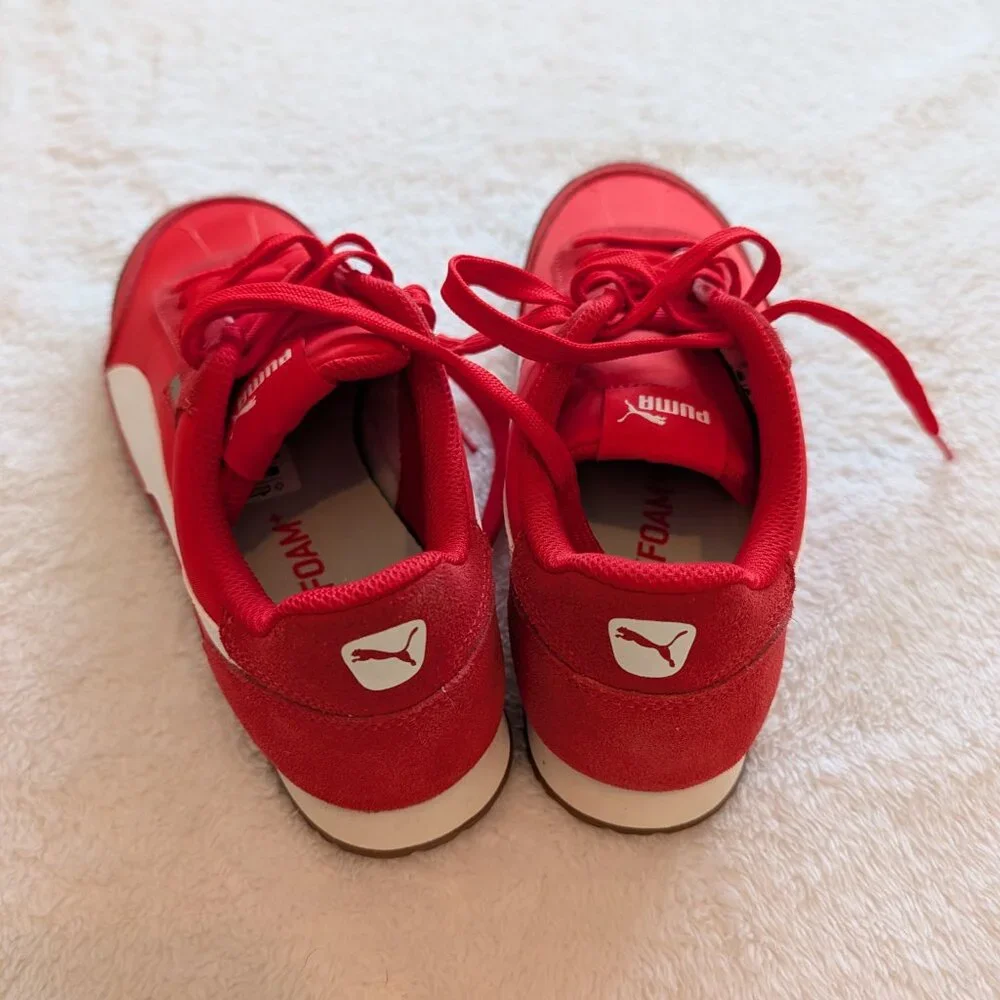 Brand New Red Puma Sneakers Women's Size 7.5 - Picture 3 of 5
